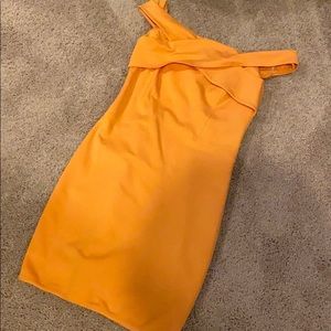 Orange Halston Bandage Dress Size Small